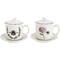 Hello Honey; Hello Honey® Bee Image Cup, Lid, Saucer & Strainer Set; Category:Coffee Mugs & Tea Cups; Image:2